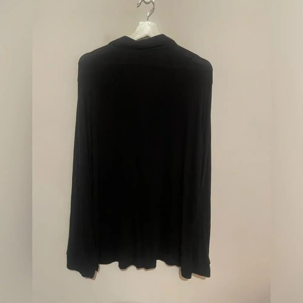 Black Long Sleeve Pajama top Victoria secret‎ xl